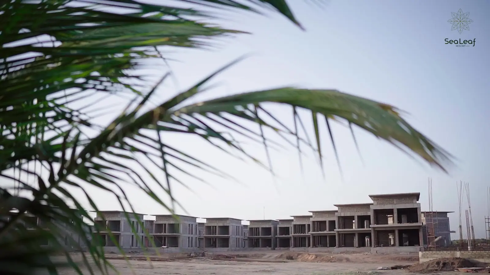 Sea Leaf Resort, Mandvi – aerial view of the villas along the coast