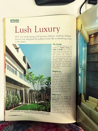 “Lush Luxury” – a Jodhpur home