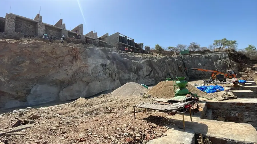 Madar Lake Resort – excavation on the hillside